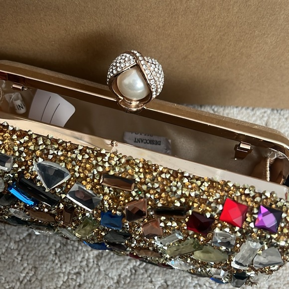 Multicolor gold evening clutch - Picture 2 of 5